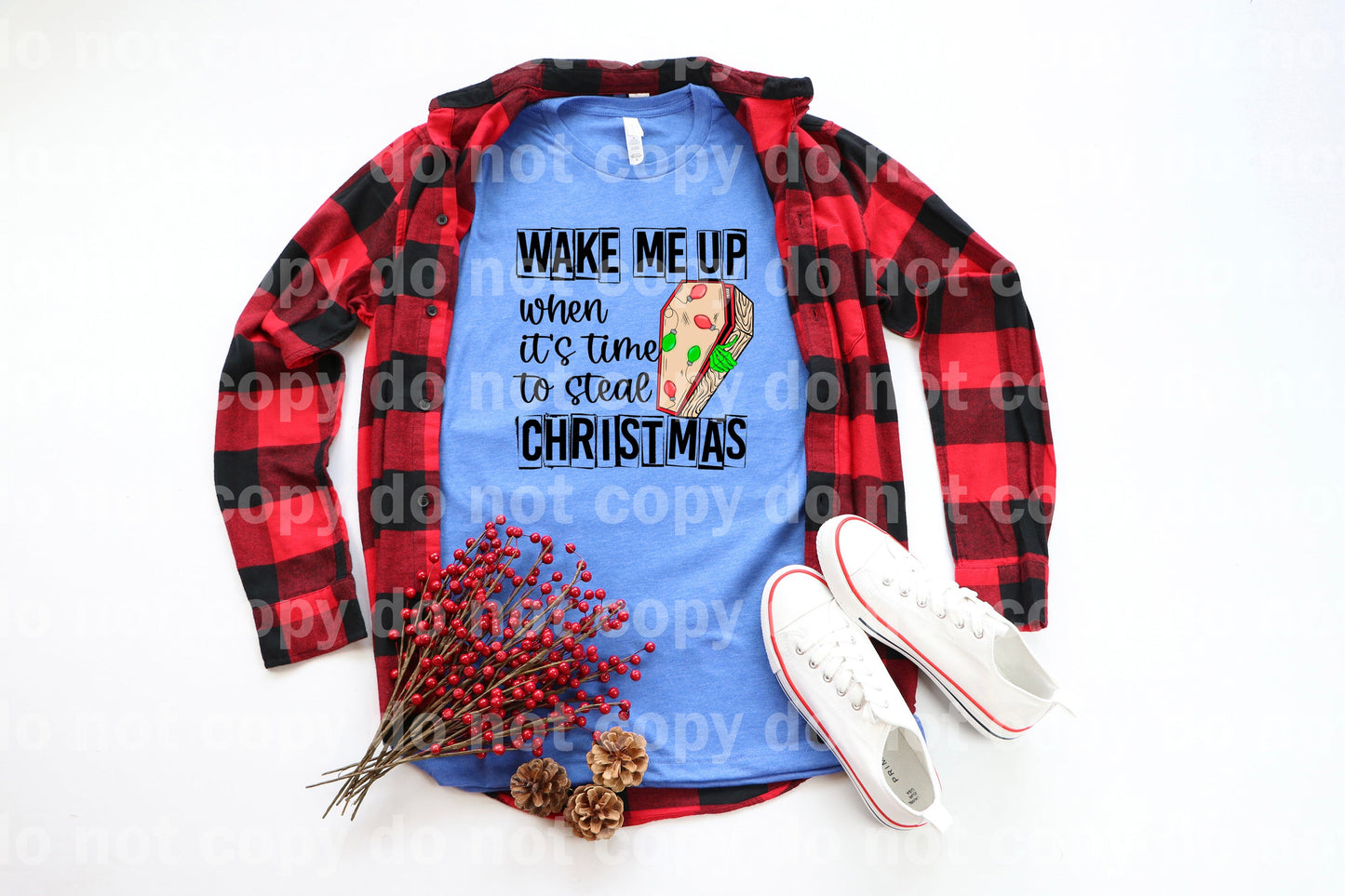 Wake Me Up When It's Time To Steal Christmas Dream Print or Sublimation Print