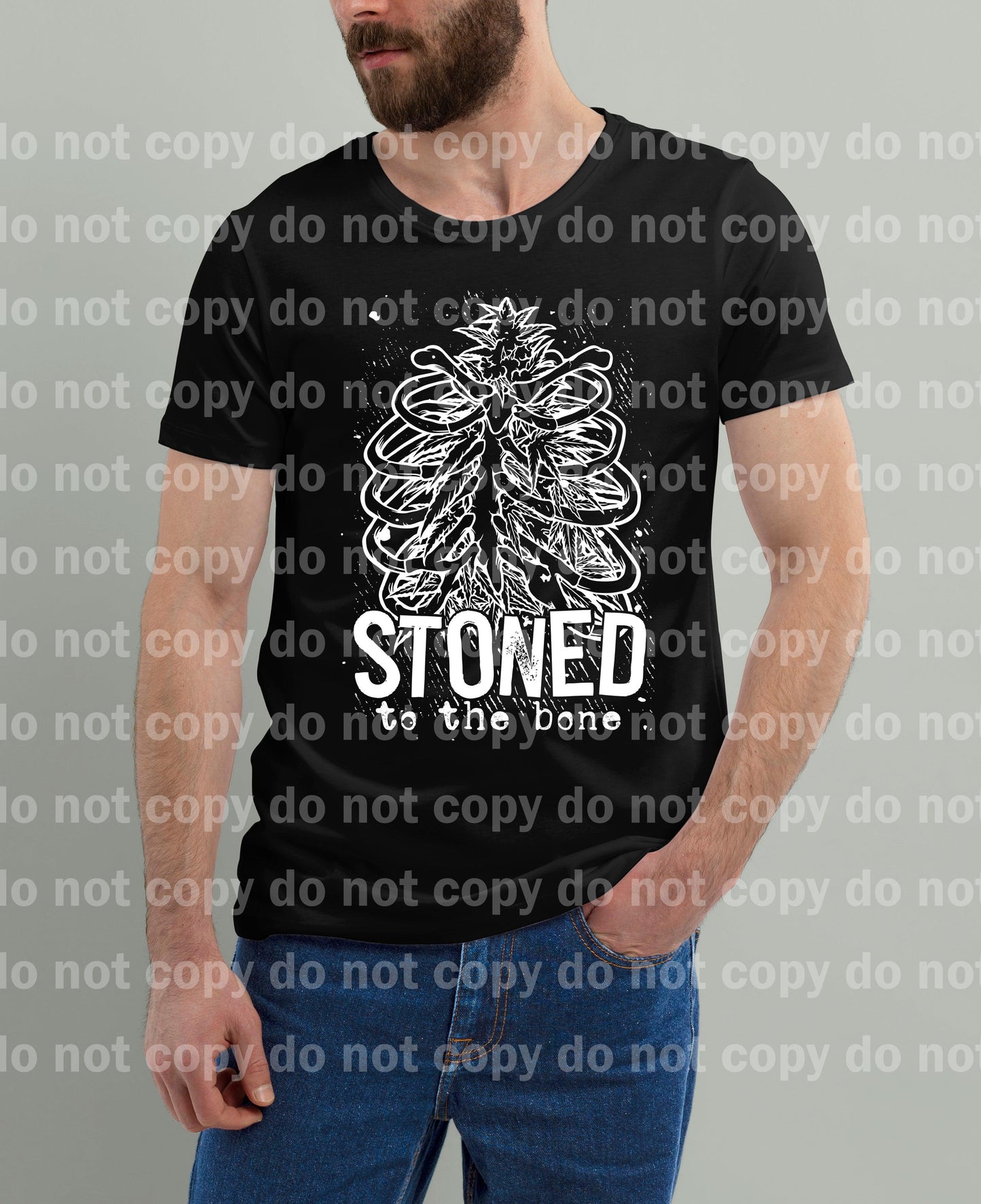 Stoned To The Bone Ribcage Black/White Dream Print or Sublimation Print