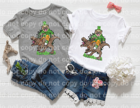 Dino Dog St. Patrick's Day Dream Print or Sublimation Print