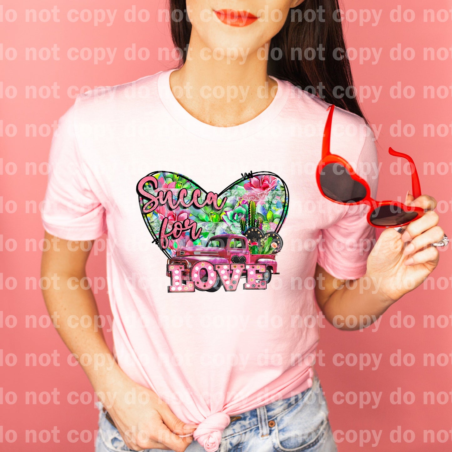 Succa For Love Floral Heart Truck Dream Print or Sublimation Print
