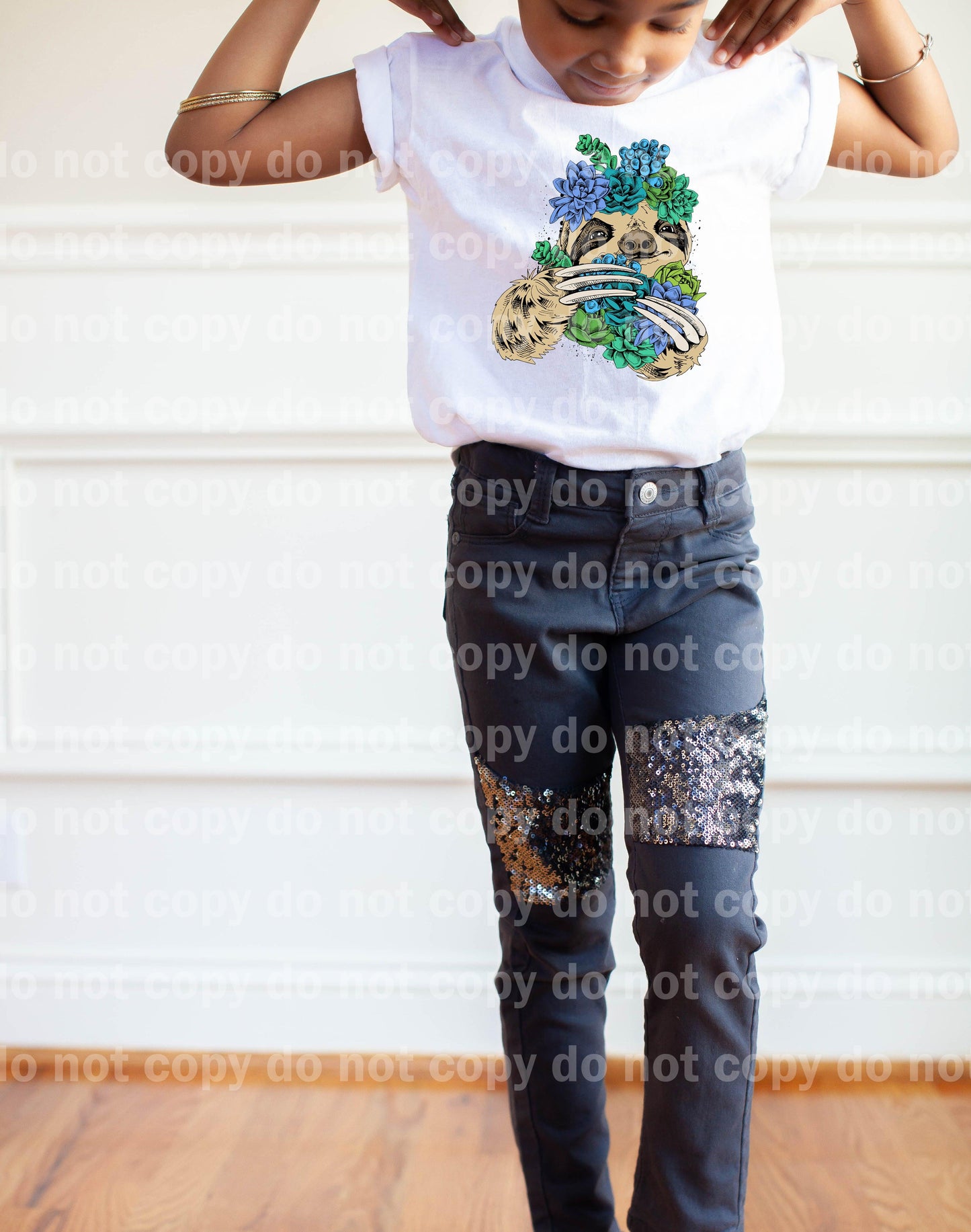 Succulent Sloth Dream Print or Sublimation Print