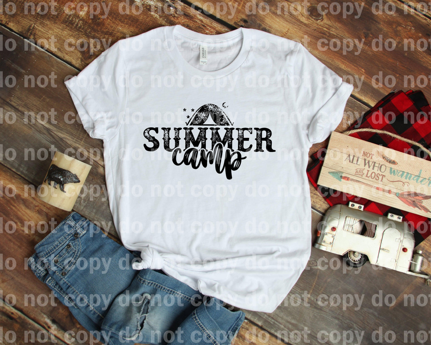 Summer Camp Distressed Dream Print or Sublimation Print