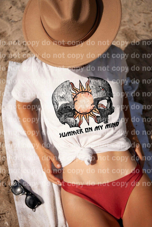 Summer On My Mind Sun Skull Dream Print or Sublimation Print