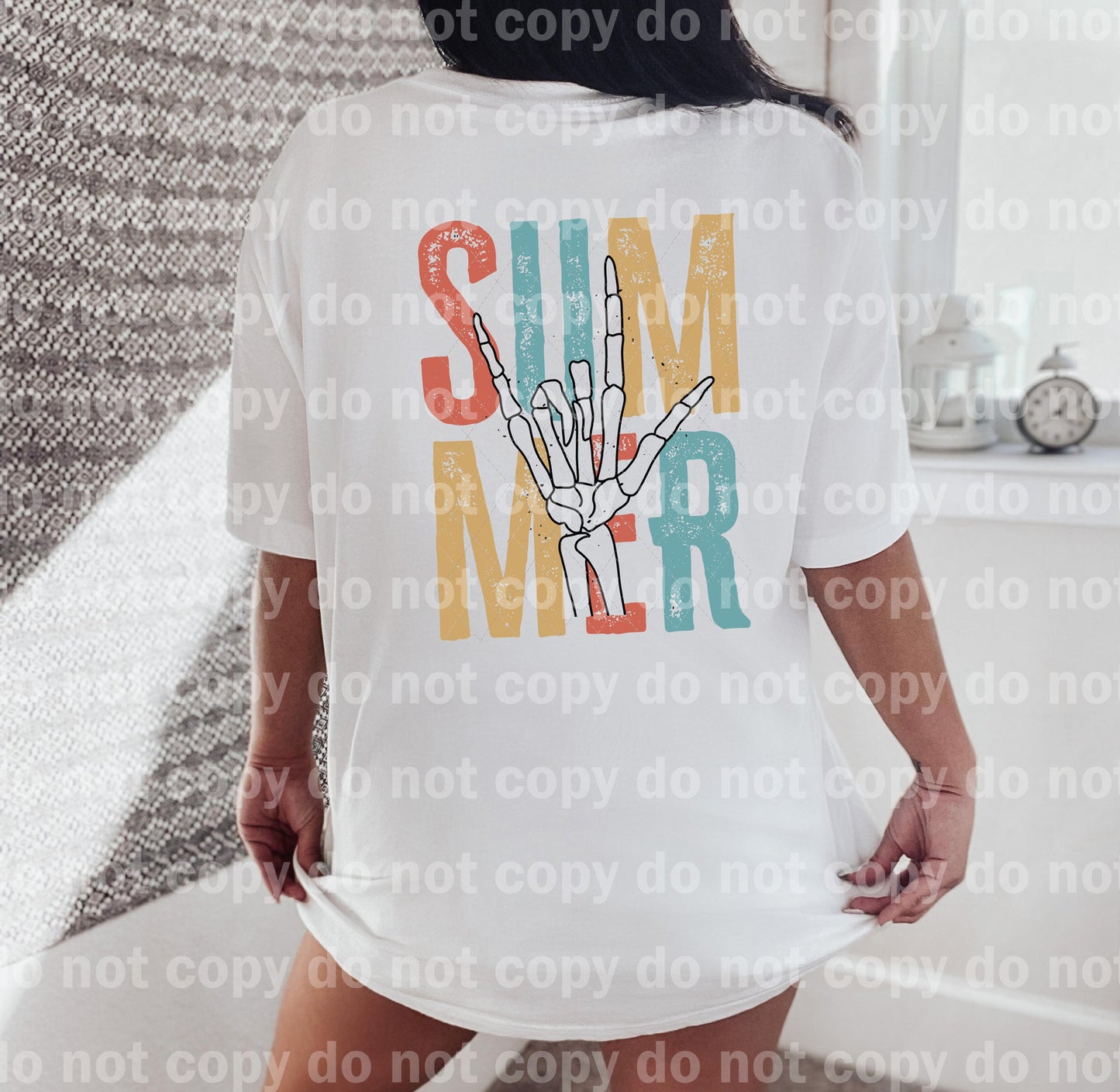 Summer Skellie Hand Full Color/One Color Dream Print or Sublimation Print