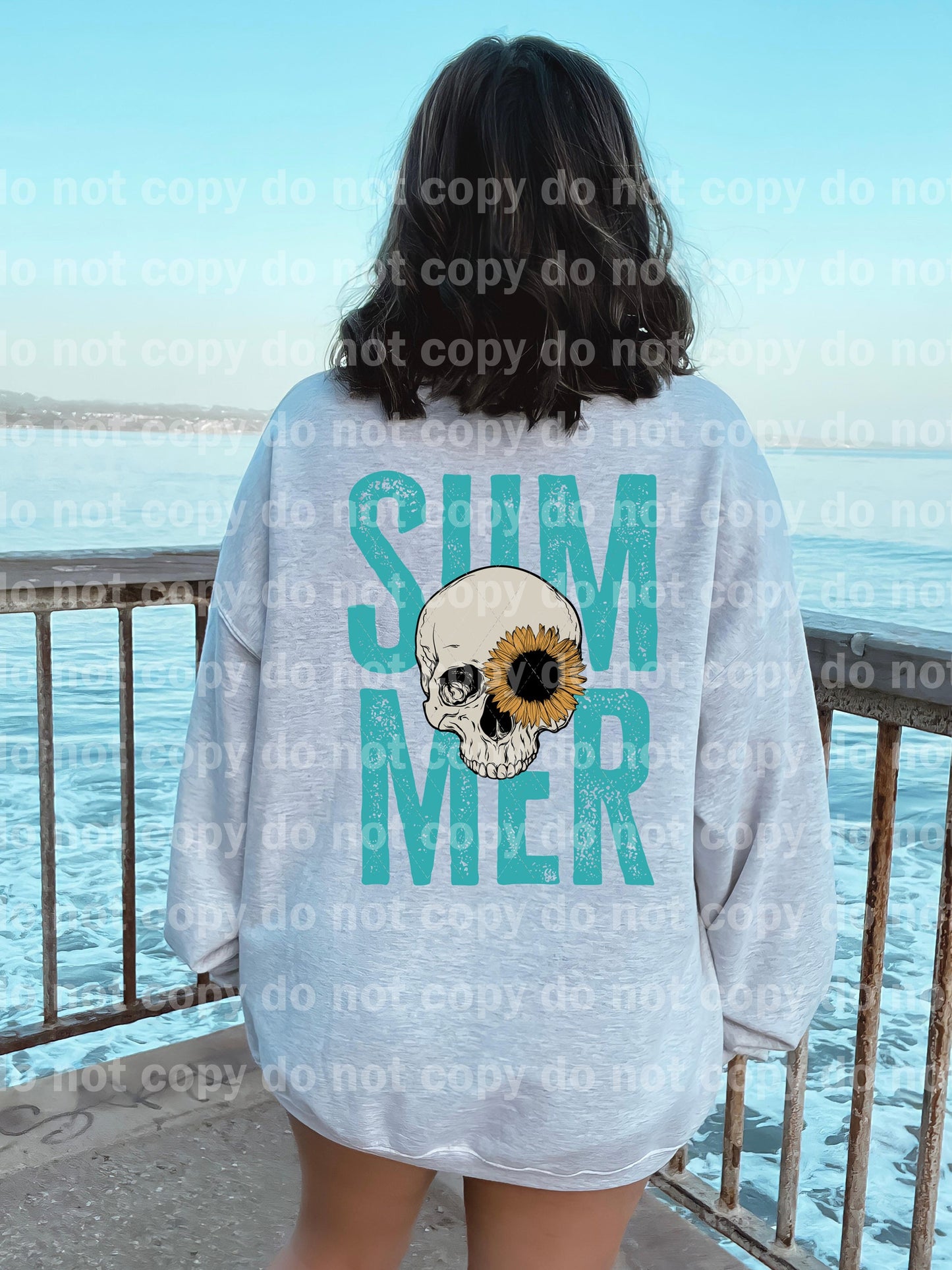 Summer Skull Sunflower Dream Print or Sublimation Print