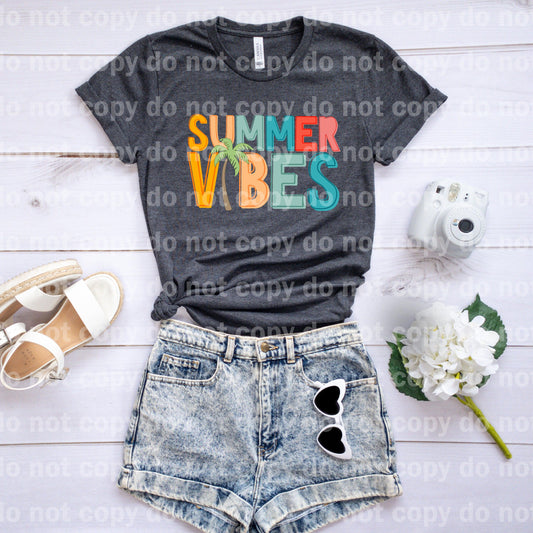 Summer Vibes with Tree Dream Print or Sublimation Print