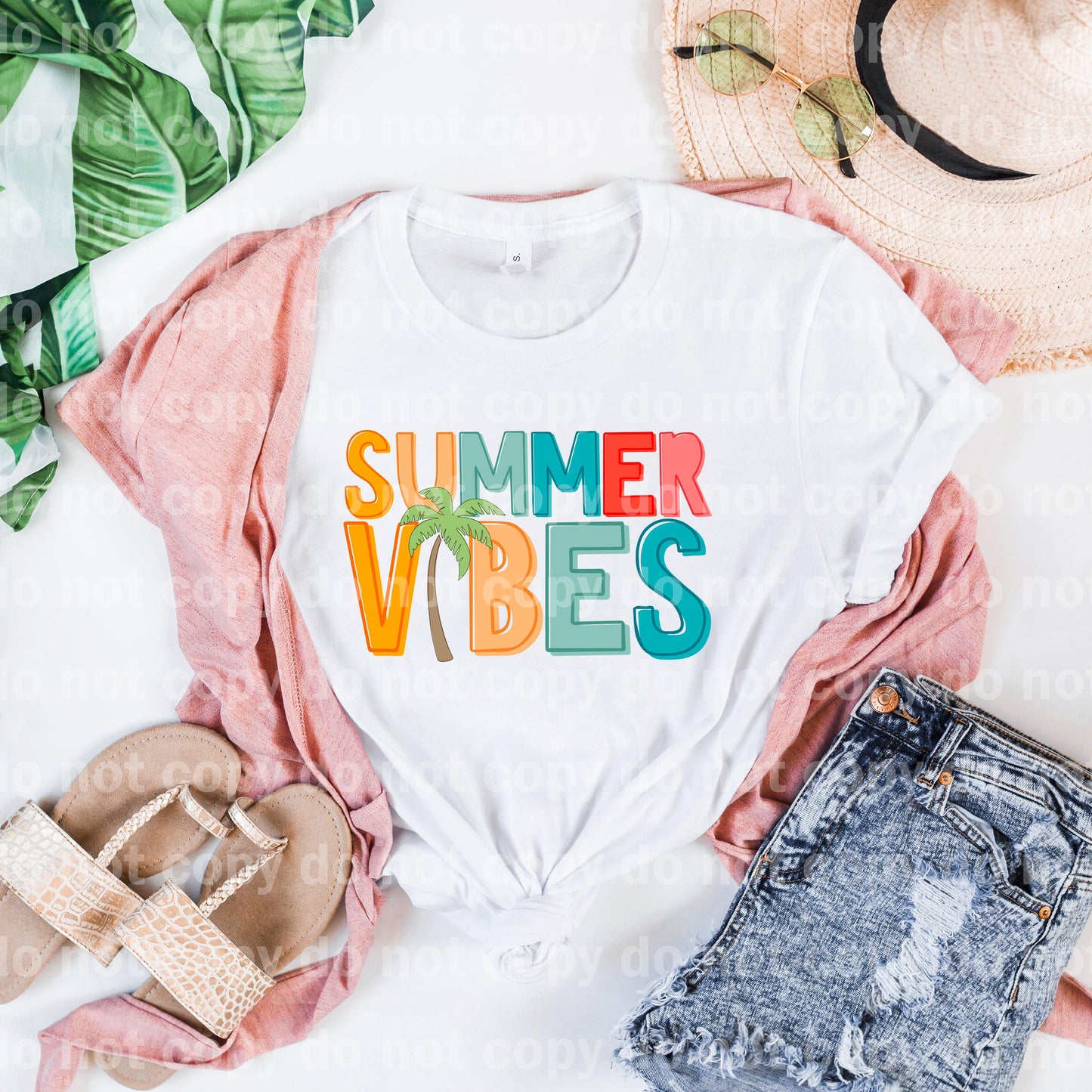 Summer Vibes with Tree Dream Print or Sublimation Print