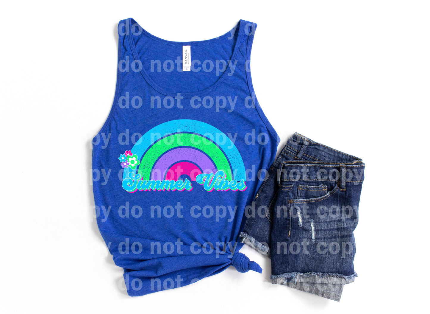 Summer Vibes Retro Rainbow Dream Print or Sublimation Print