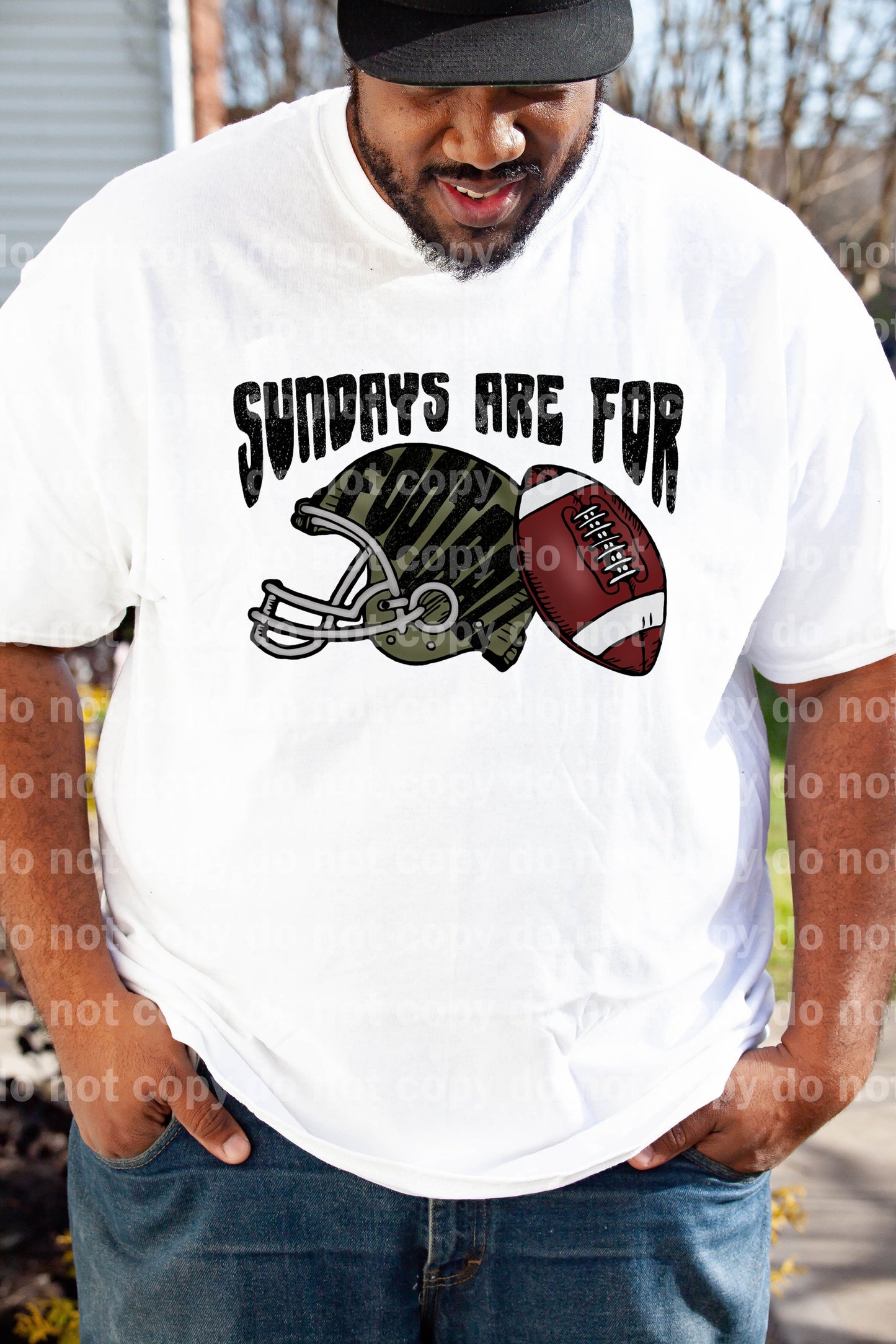 Sundays Are For Football Full Color/One Color Dream Print or Sublimation Print