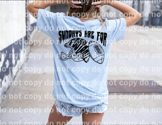 Sundays Are For Football Full Color/One Color Dream Print or Sublimation Print