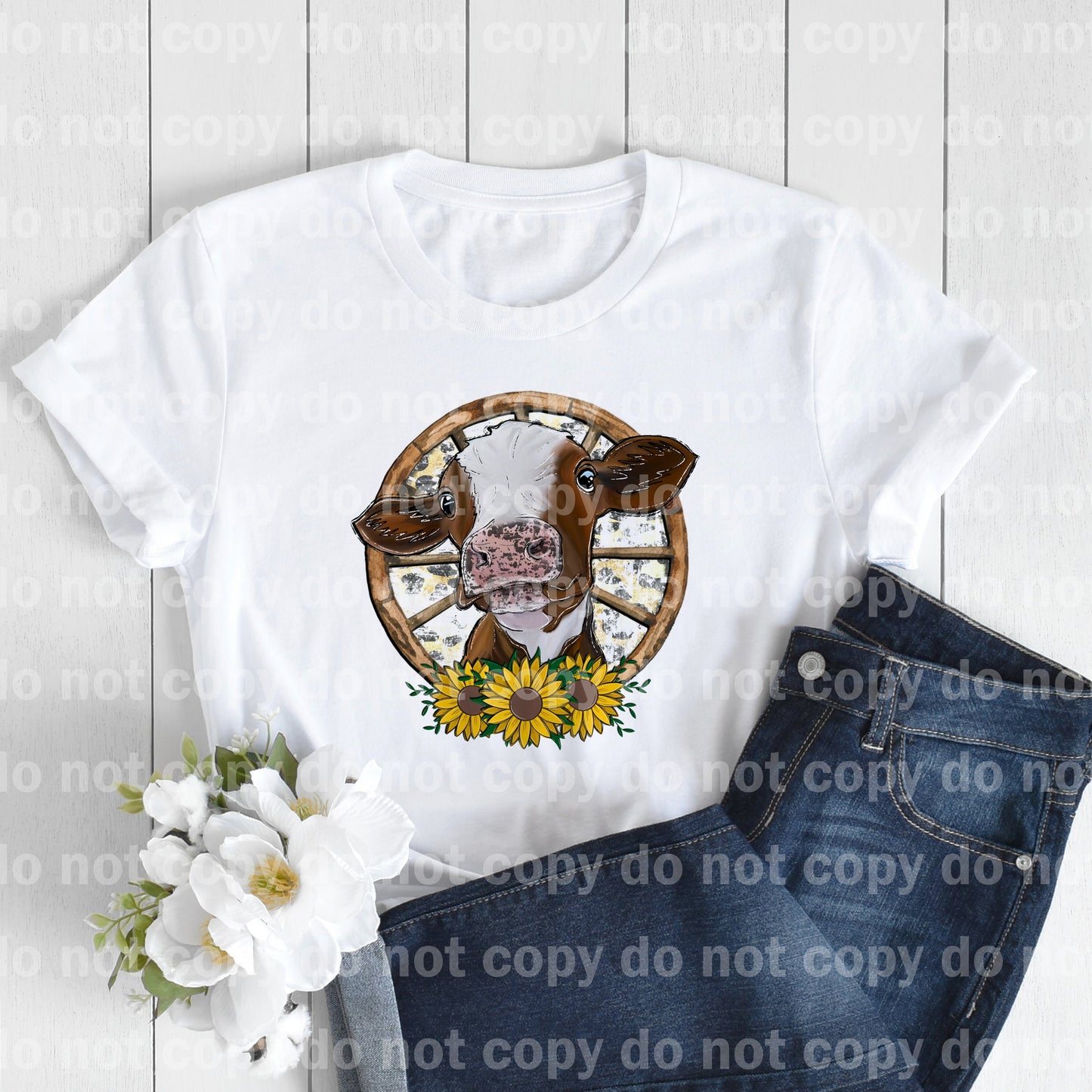 Sunflower Cow Dream Print or Sublimation Print