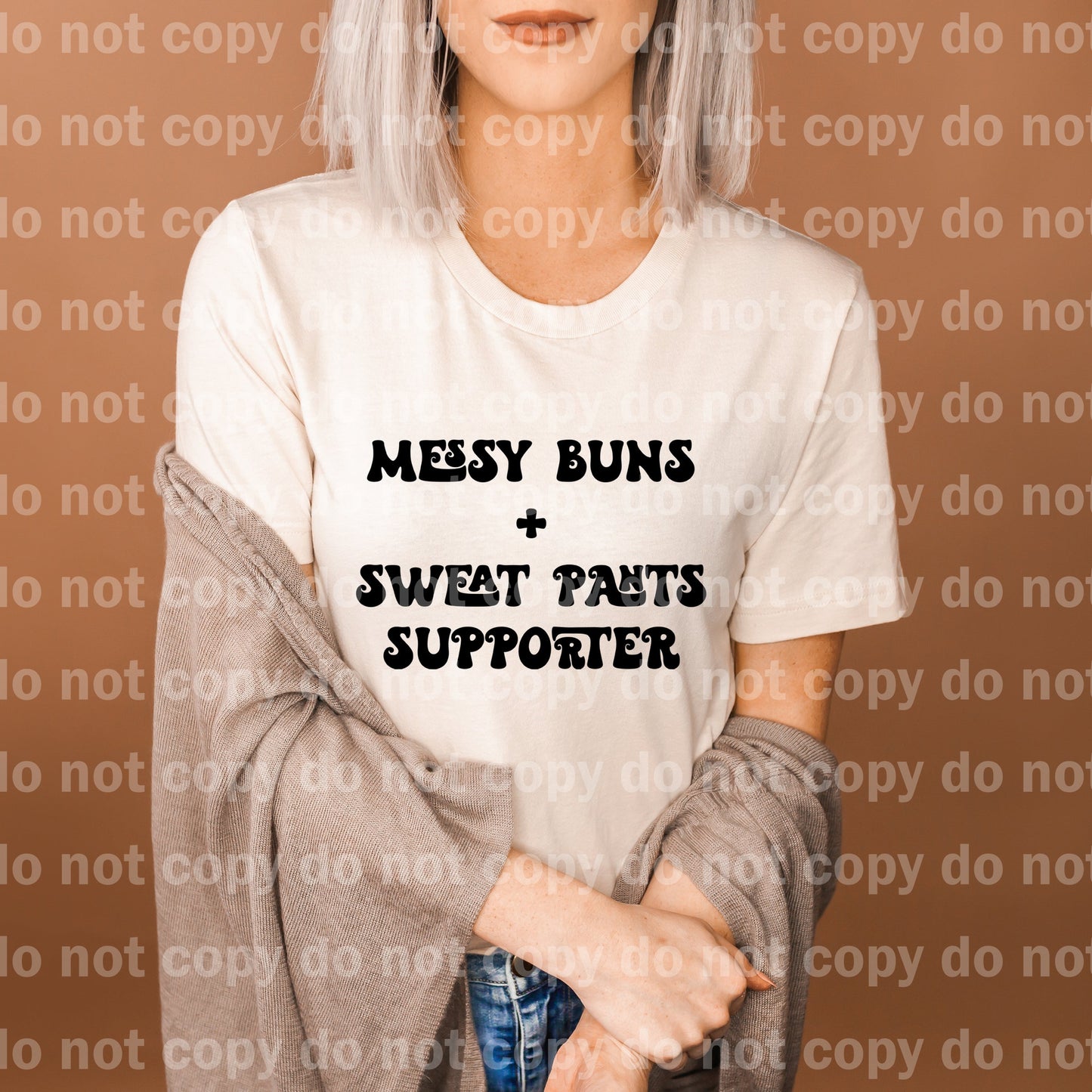 Messy Buns And Sweat Pants Supporter Full Color/One Color Dream Print or Sublimation Print