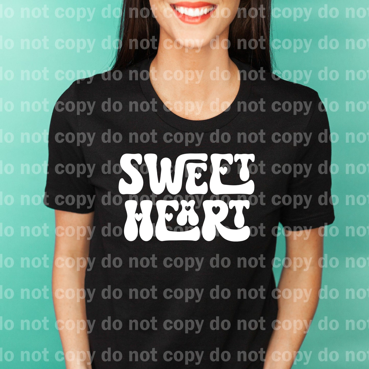 Sweet Heart Typography Black/White Dream Print or Sublimation Print