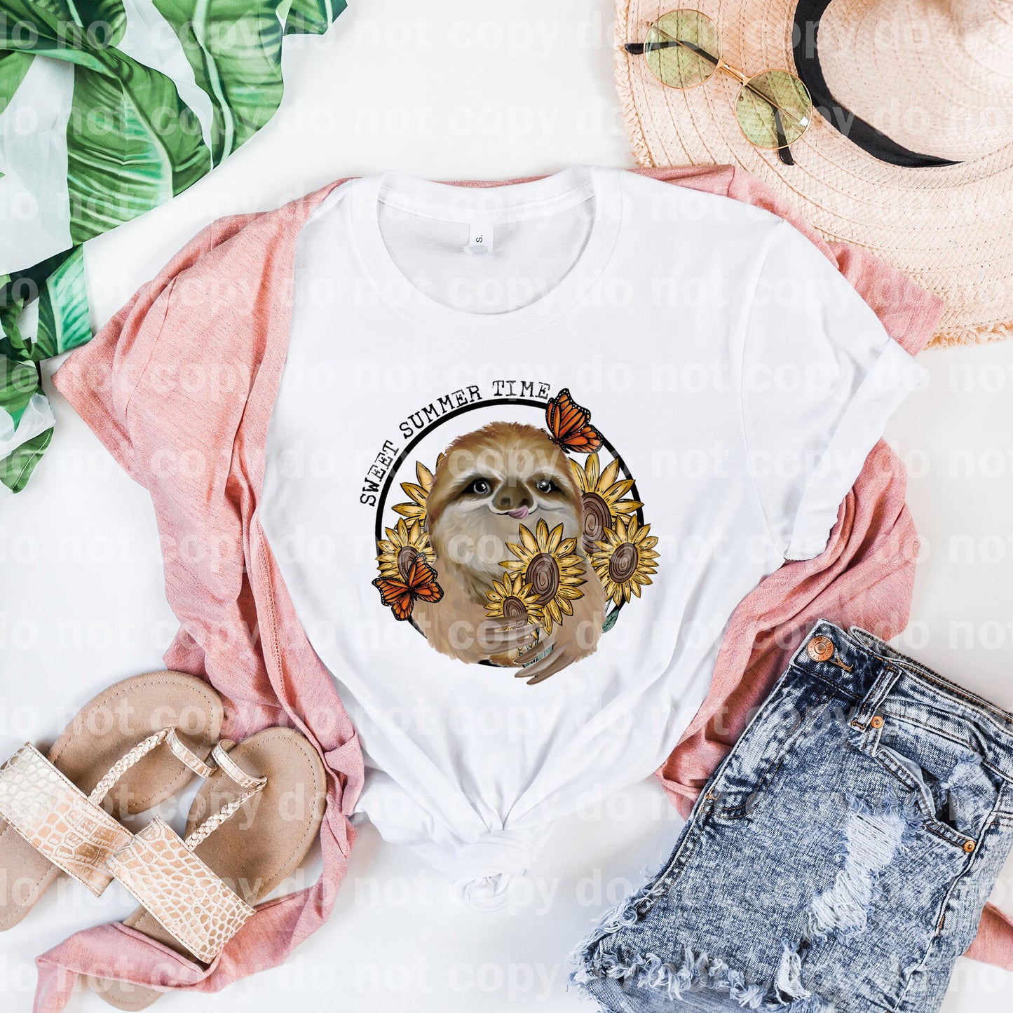 Sweet Summer Time Sloth Dream Print or Sublimation Print