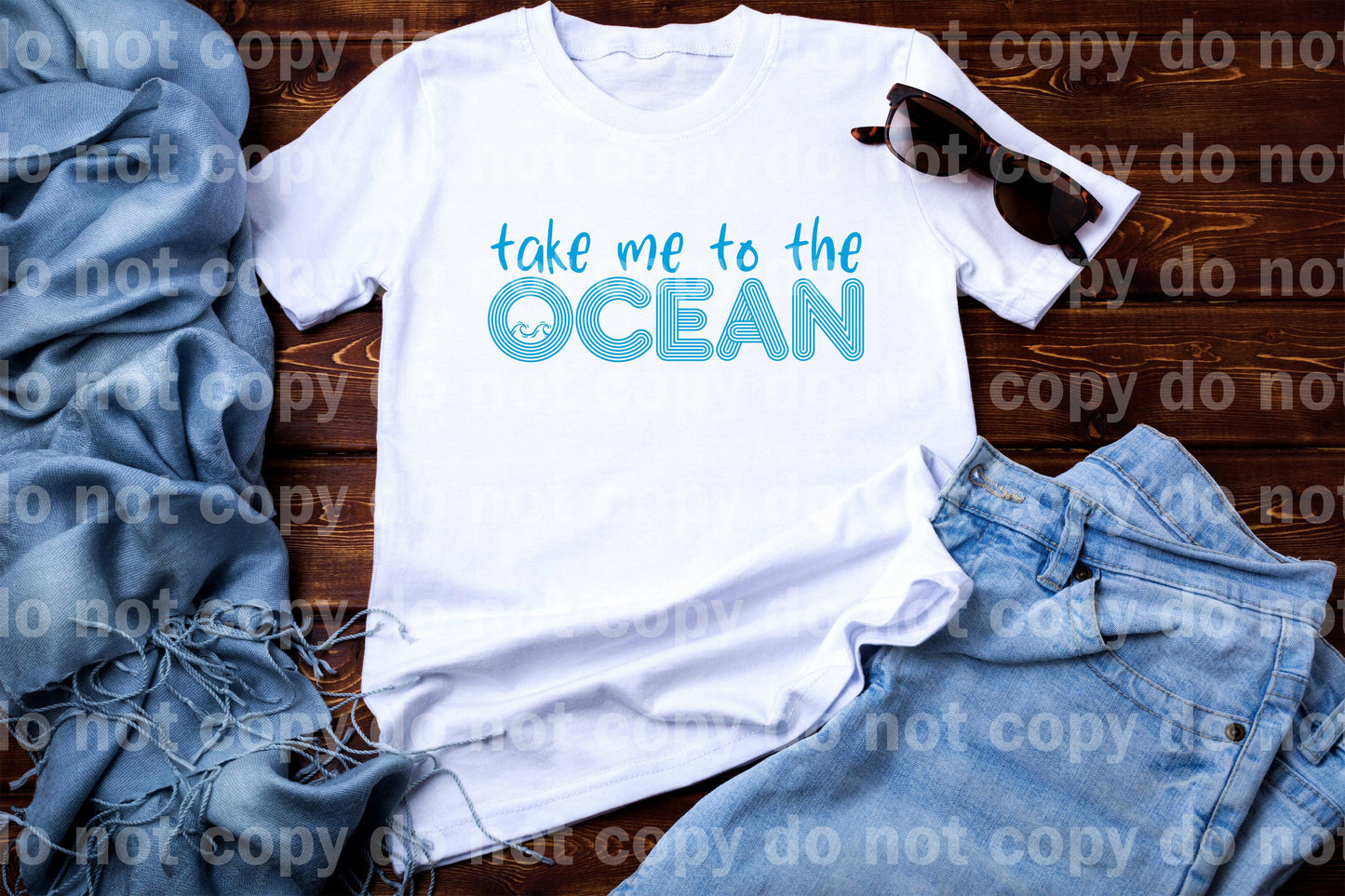 Take Me To The Ocean Full Color/One Color Dream Print or Sublimation Print