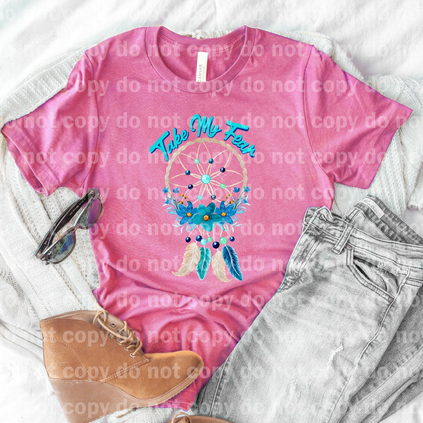 Take My Fear Feather Dream Print or Sublimation Print