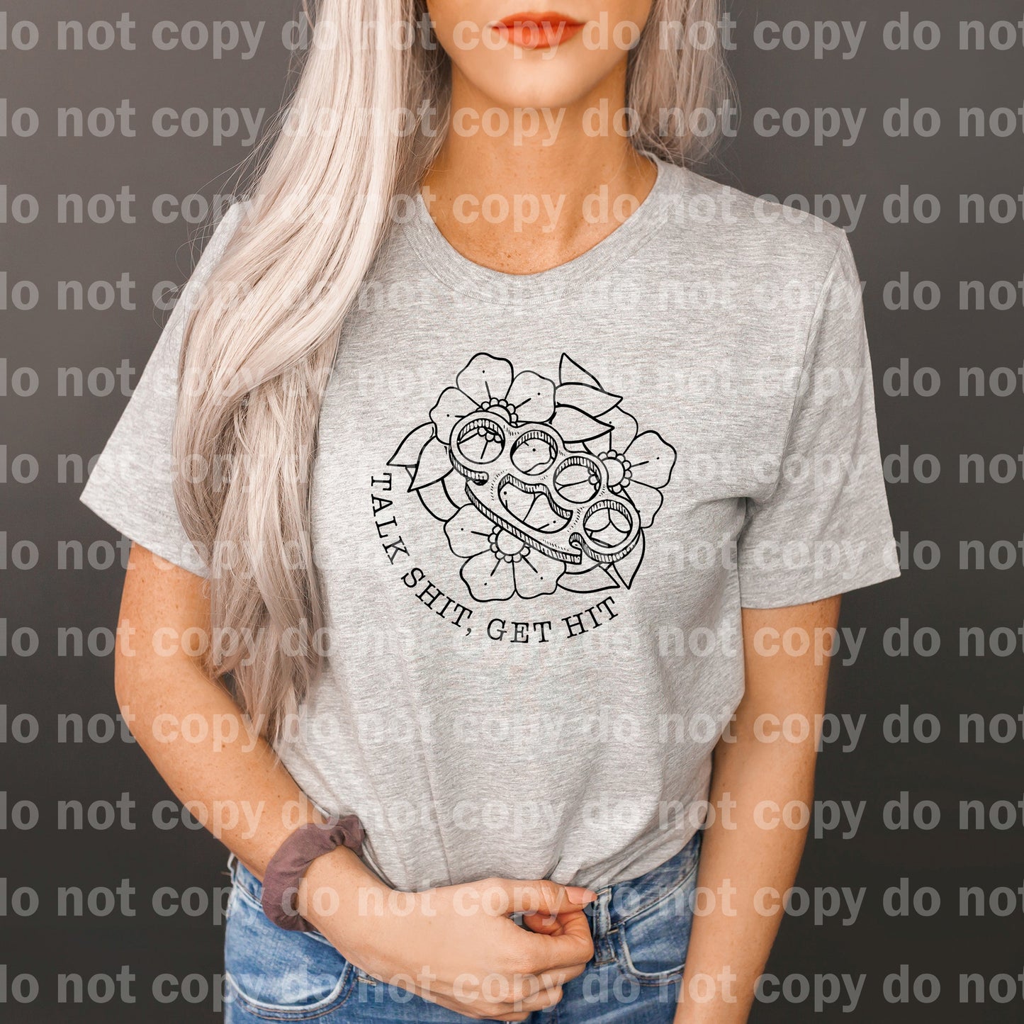 Talk Shit Get Hit Full Color/One Color Dream Print or Sublimation Print