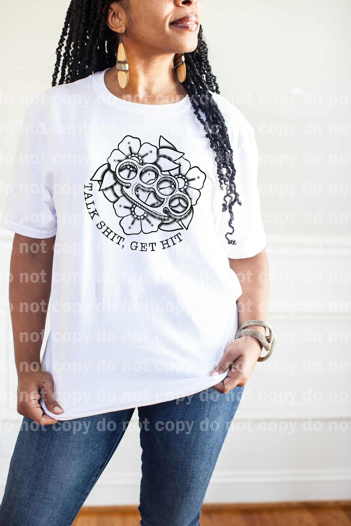 Talk Shit Get Hit Full Color/One Color Dream Print or Sublimation Print