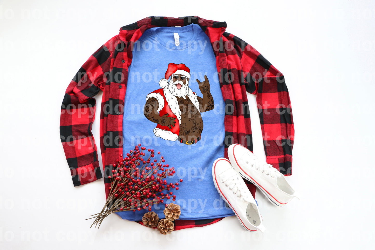 Tattooed Dark Santa Dream Print or Sublimation Print