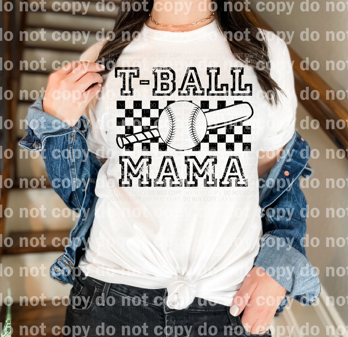 T-Ball Mama Full Color/One Color Dream Print or Sublimation Print