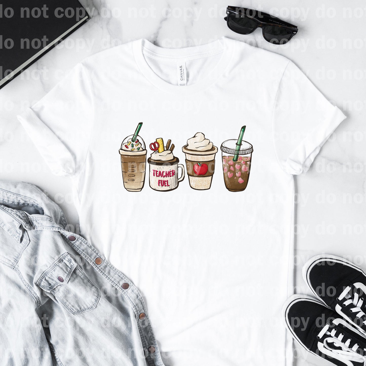 Teacher Fuel Coffee Lover Dream Print o Impresión de sublimación
