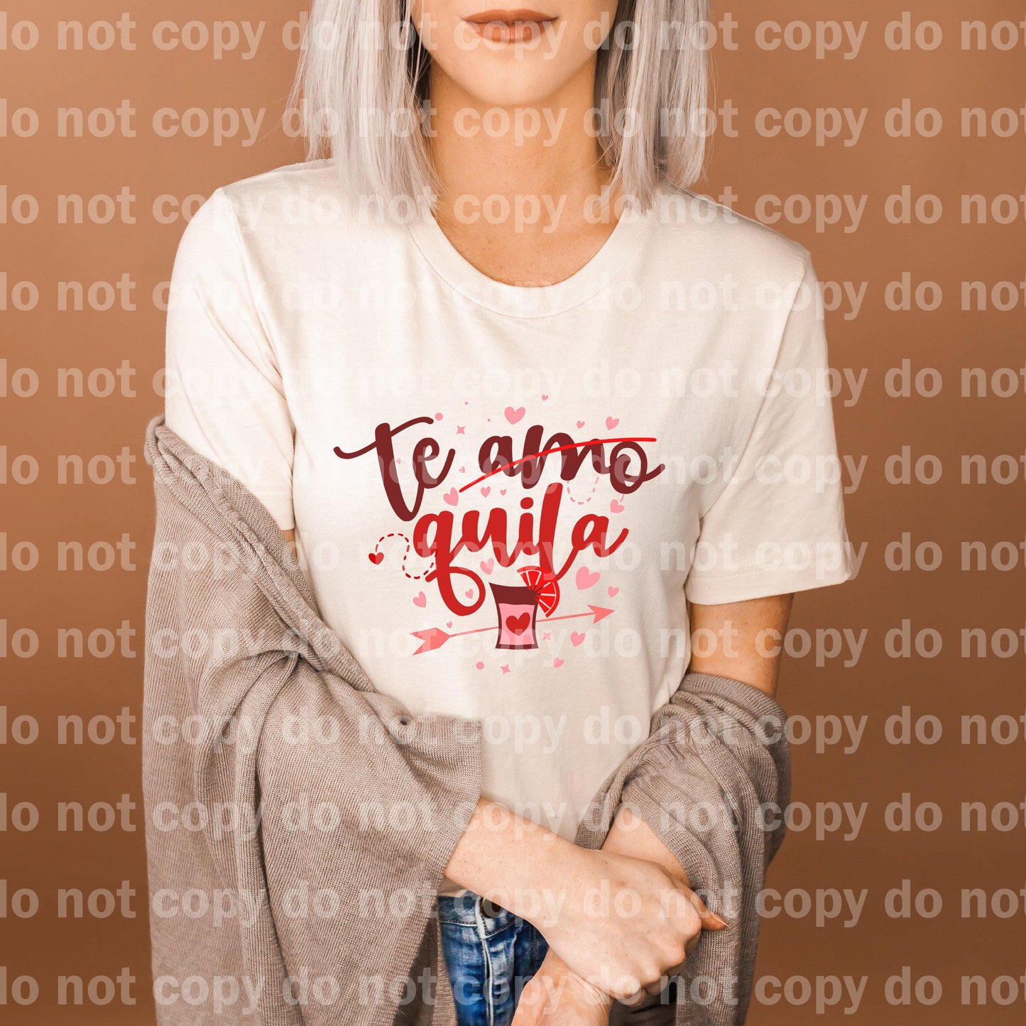 Te Amo Te Quila Dream print transfer