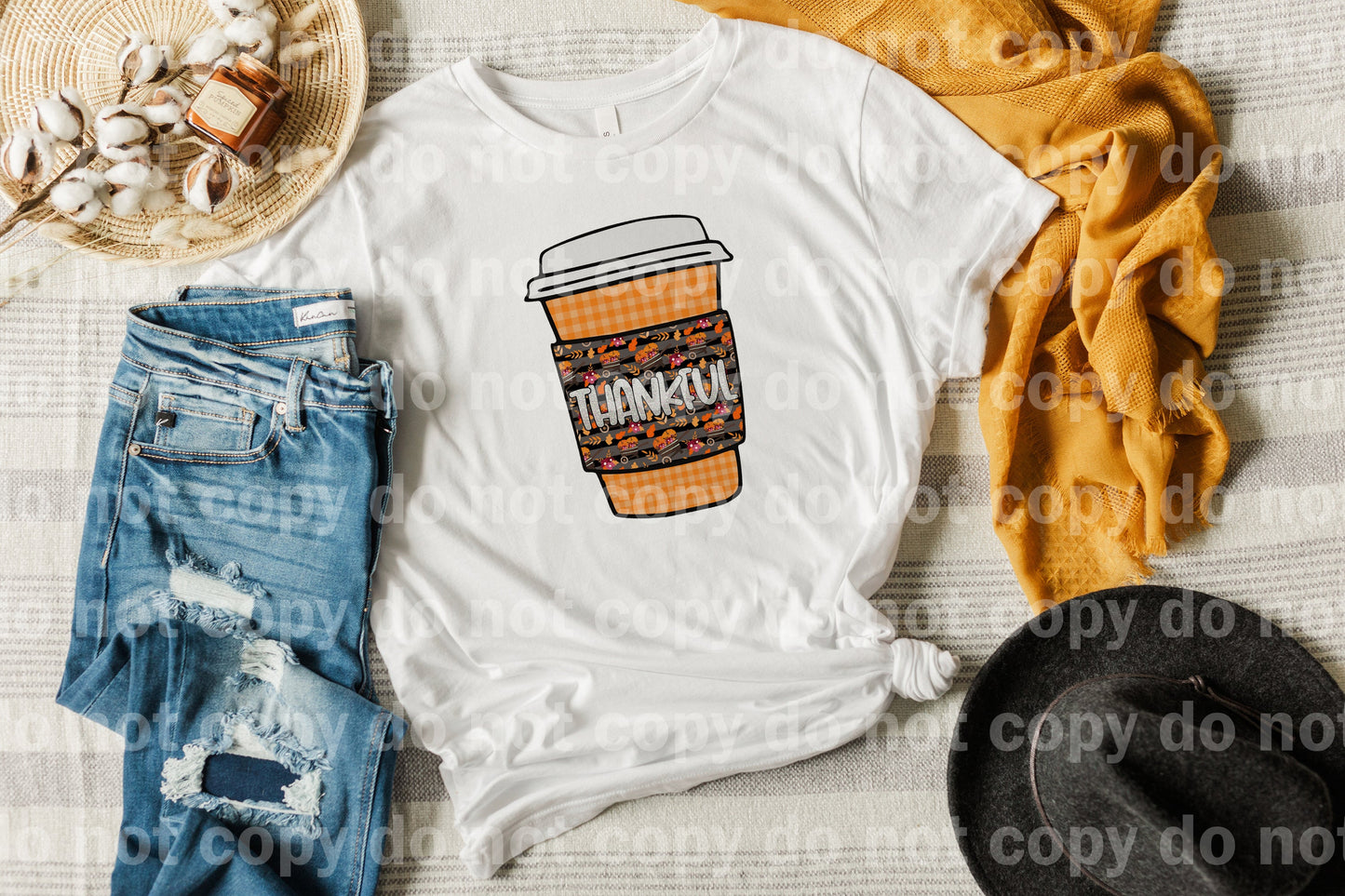Thankful Coffee Cup Dream Print or Sublimation Print