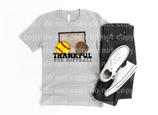 Thankful For Softball Dream Print or Sublimation Print