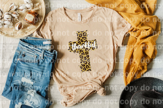 Thankful Leopard Cross Dream Print or Sublimation Print