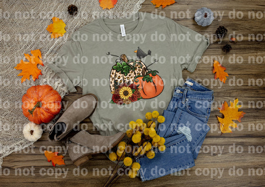 Thankful Pumpkin Animal Print Flowers Dream Print or Sublimation Print
