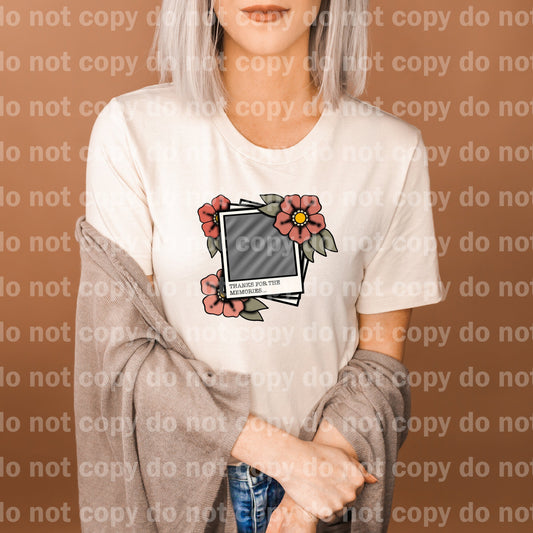 Thanks For The Memories Full Color/One Color Dream Print or Sublimation Print