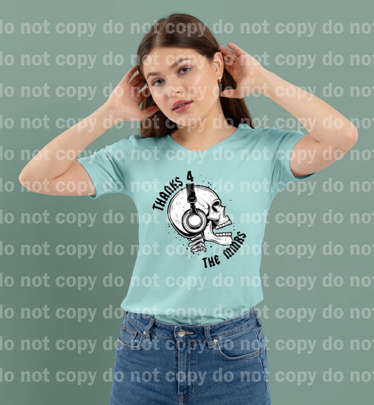 Thanks For The Memories Skull With Headset Dream Print or Sublimation Print