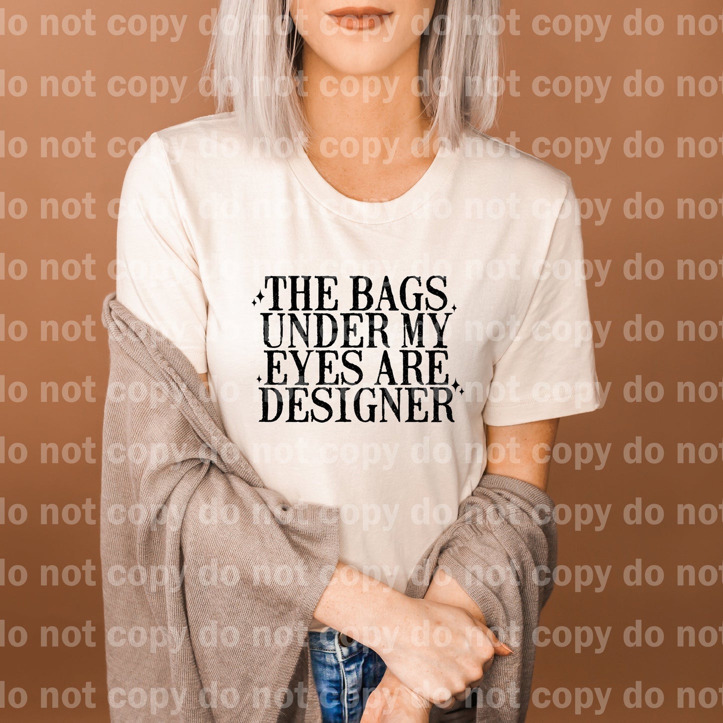 The Bags Under My Eyes Are Designer Black/White Dream Print or Sublimation Print