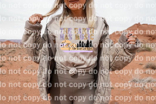The Earth Has Music For Those Who Listen Full Color/One Color Dream Print or Sublimation Print