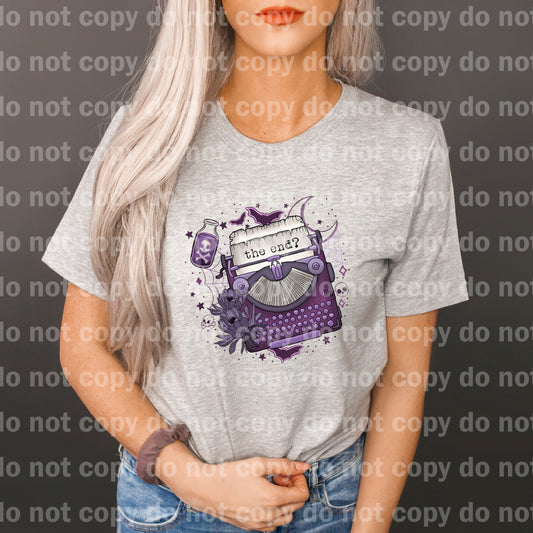 The End Typewriter Horror Things Dream Print or Sublimation Print