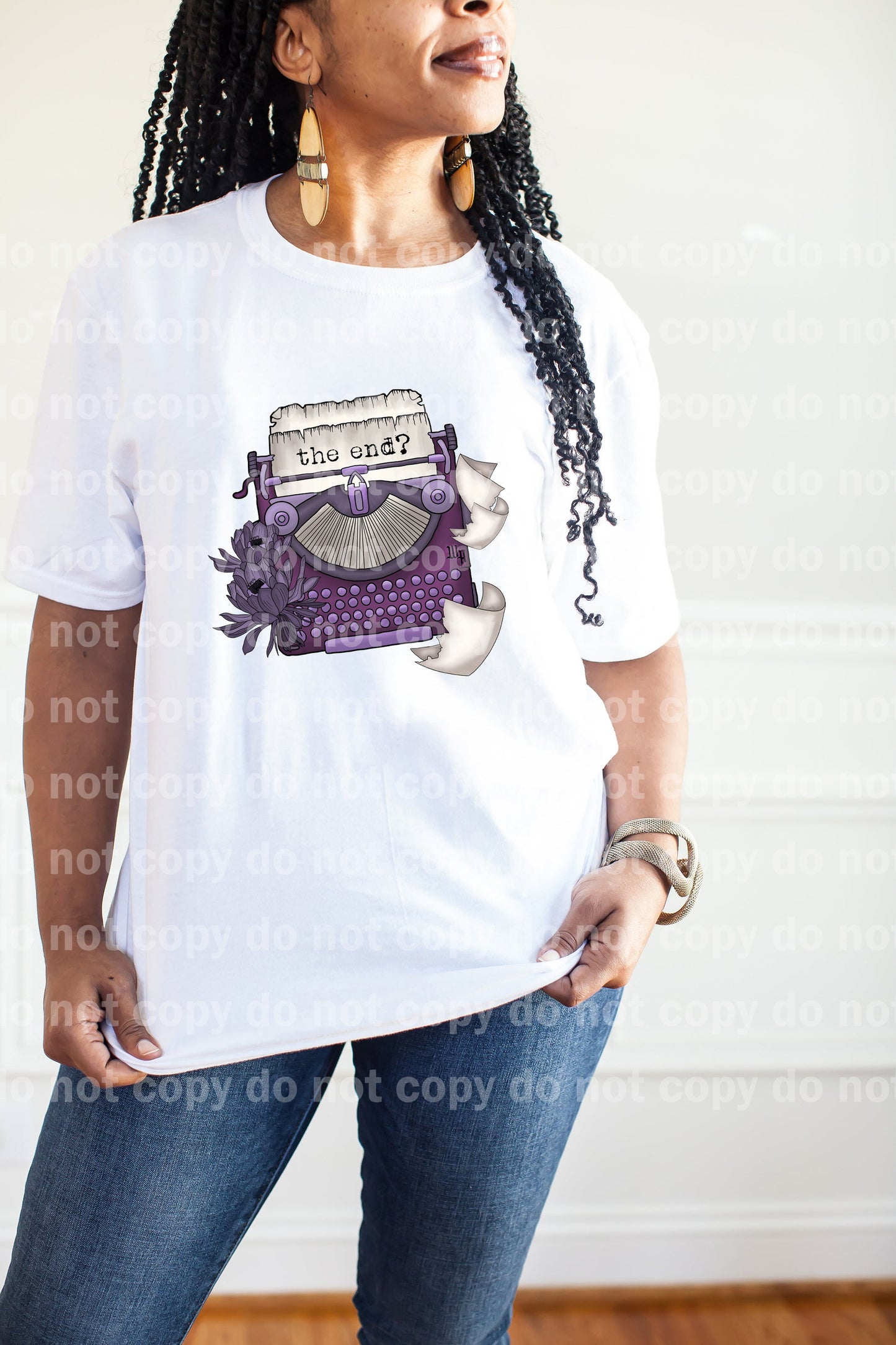 The End Typewriter With Papers Dream Print or Sublimation Print
