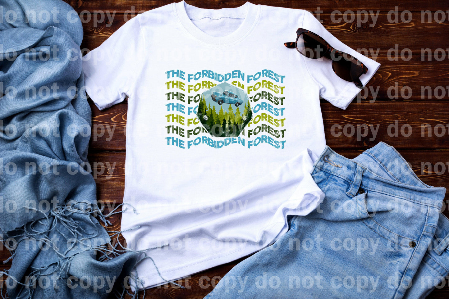The Forbidden Forest Wavy Word Stack Dream Print or Sublimation Print