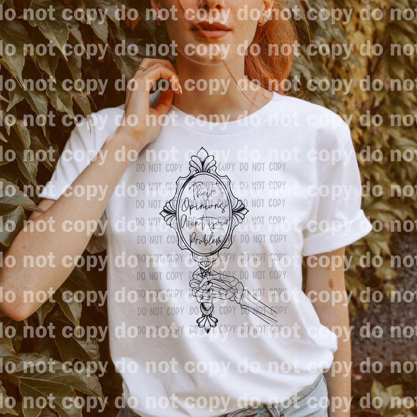 Their Opinions Aren't Your Problem Skellie Hand Full Color/One Color Dream Print or Sublimation Print