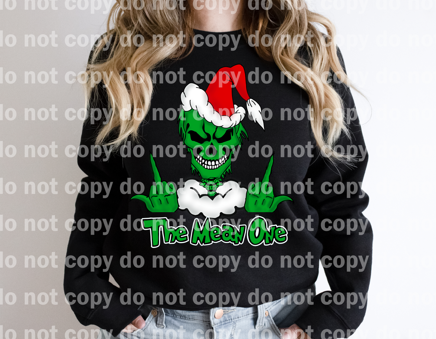 The Mean One Middle Finger Green Dream Print or Sublimation Print