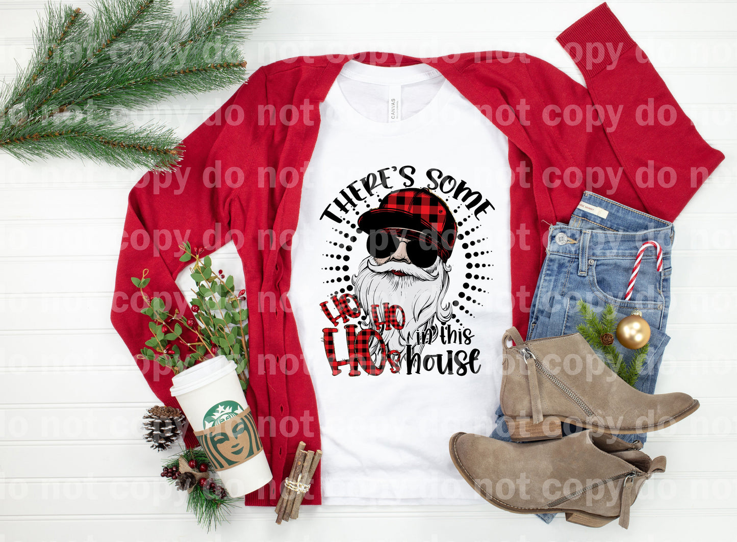 There's some hohoho's in this house Santa Claus Dream Print or Sublimation Print