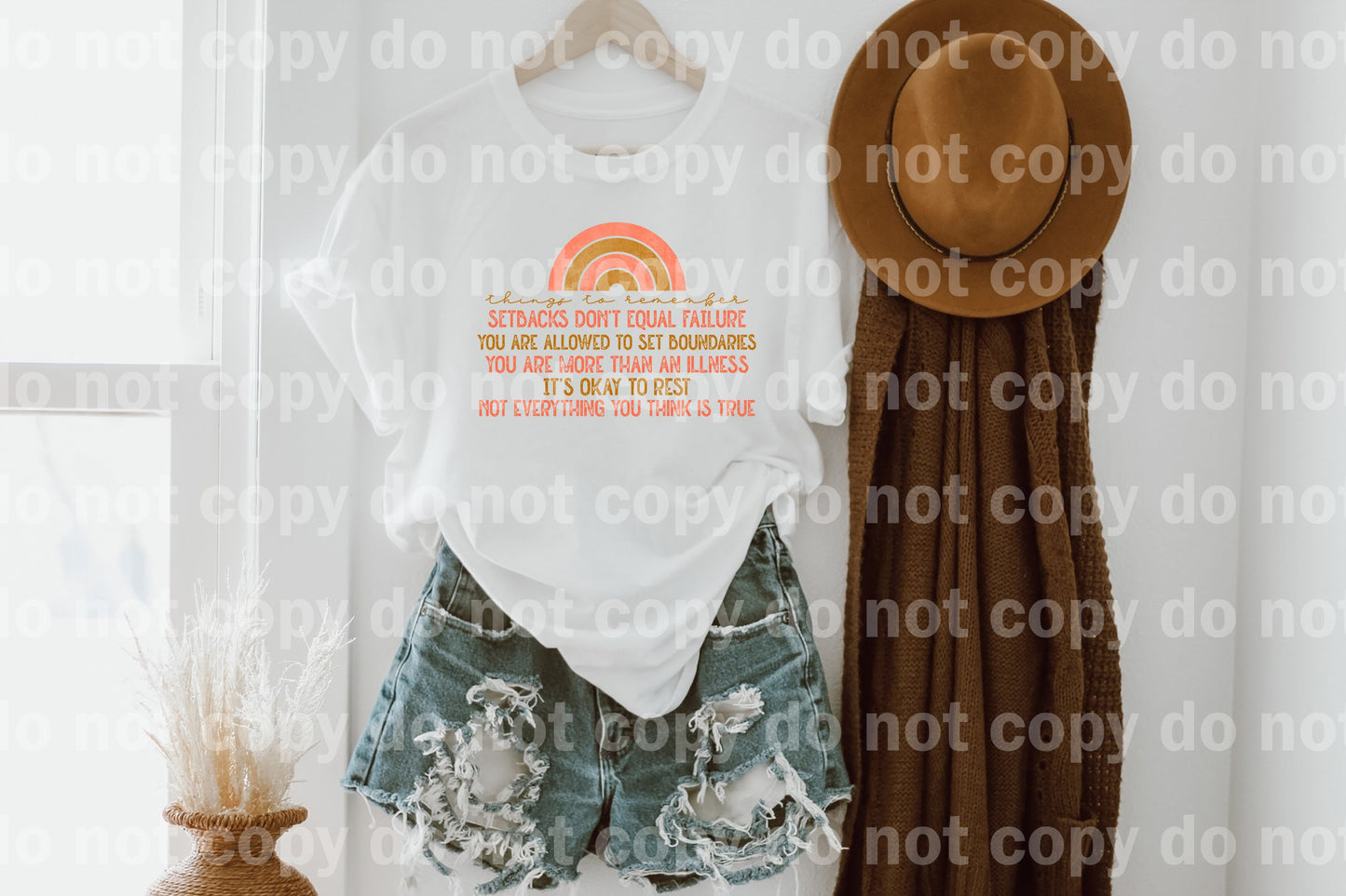 Setbacks Don't Equal Failure Distressed Full Color/One Color Dream Print or Sublimation Print