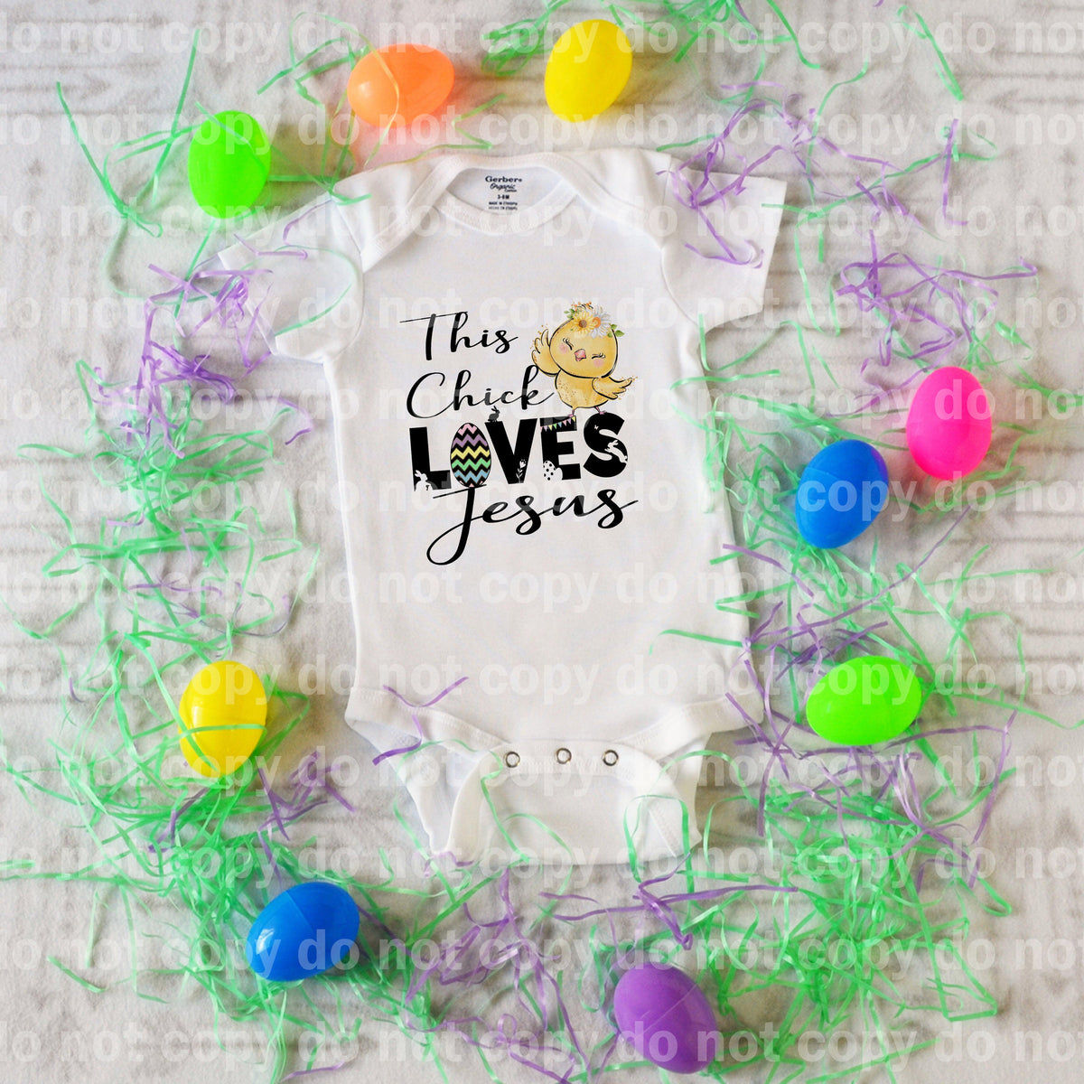 This Chick Loves Jesus Easter Egg Dream Print or Sublimation Print