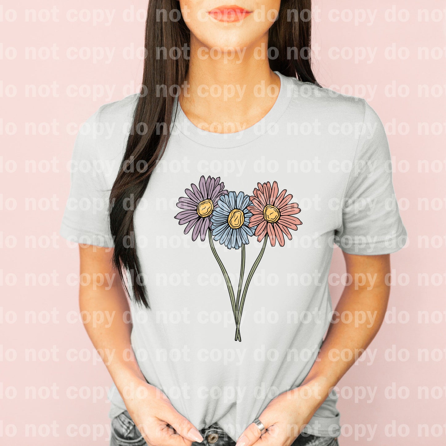 Daisy Flowers Full Color/One Color Dream Print or Sublimation Print
