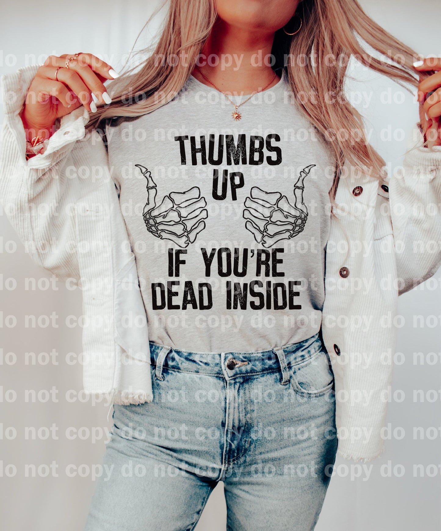 Thumbs Up If You're Dead Inside Dream Print or Sublimation Print