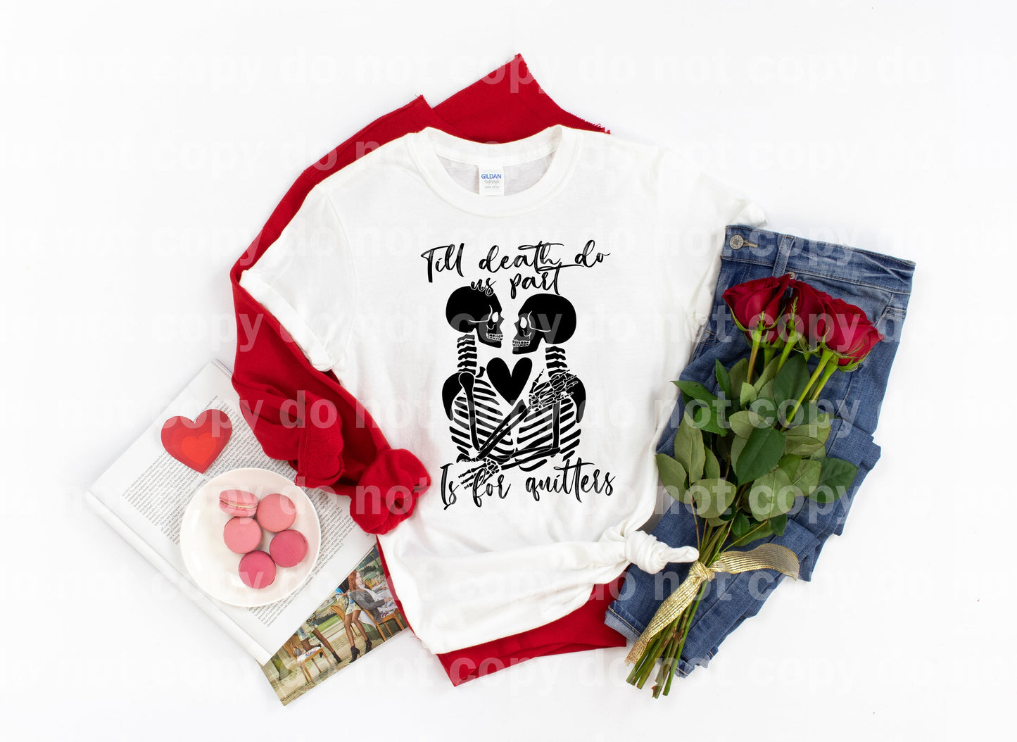 Till Death Do Us Part Is For Quitters Skeleton Dream Print or Sublimation Print
