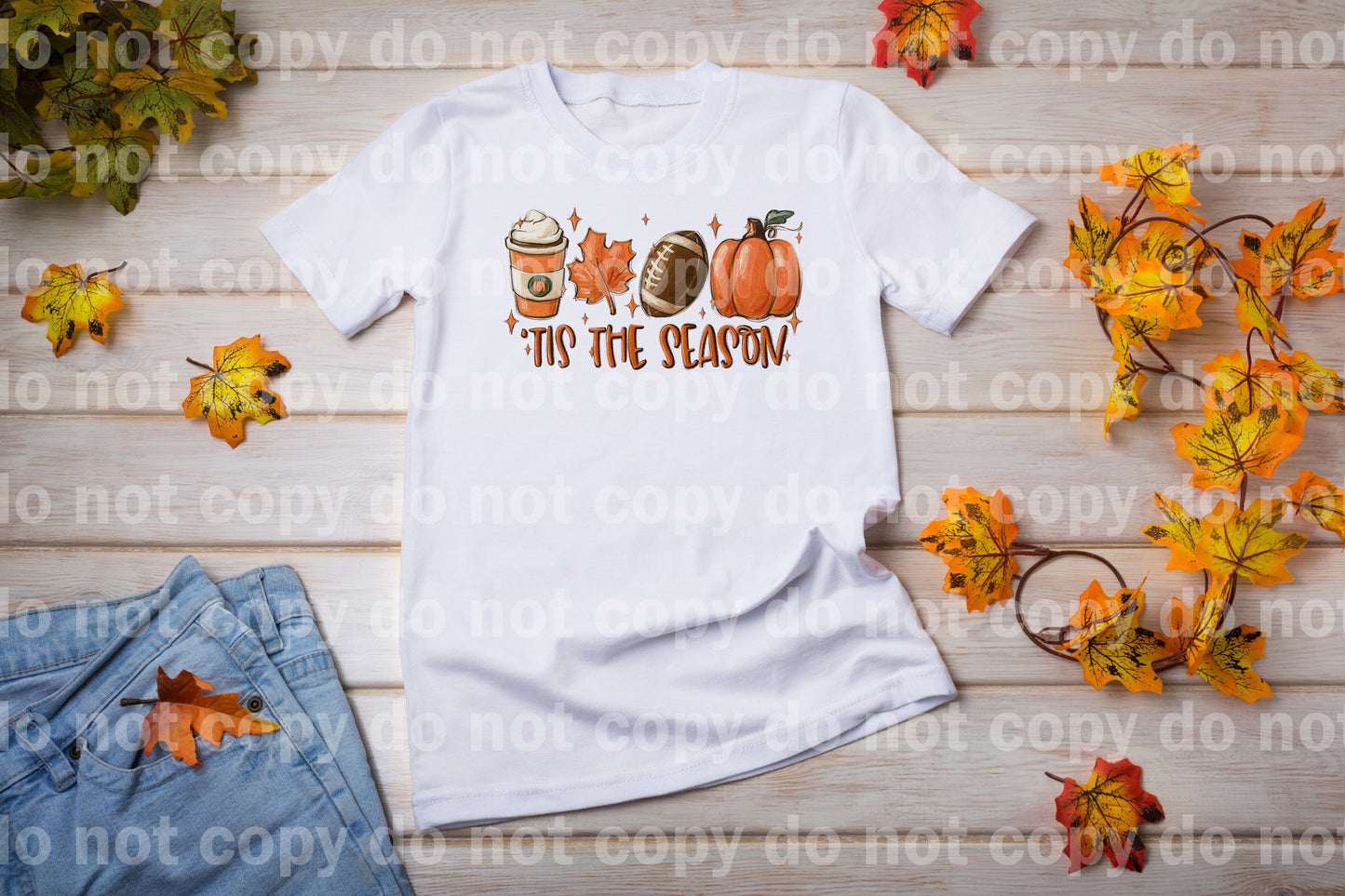 Tis The Season Fall Football Dream Print or Sublimation Print