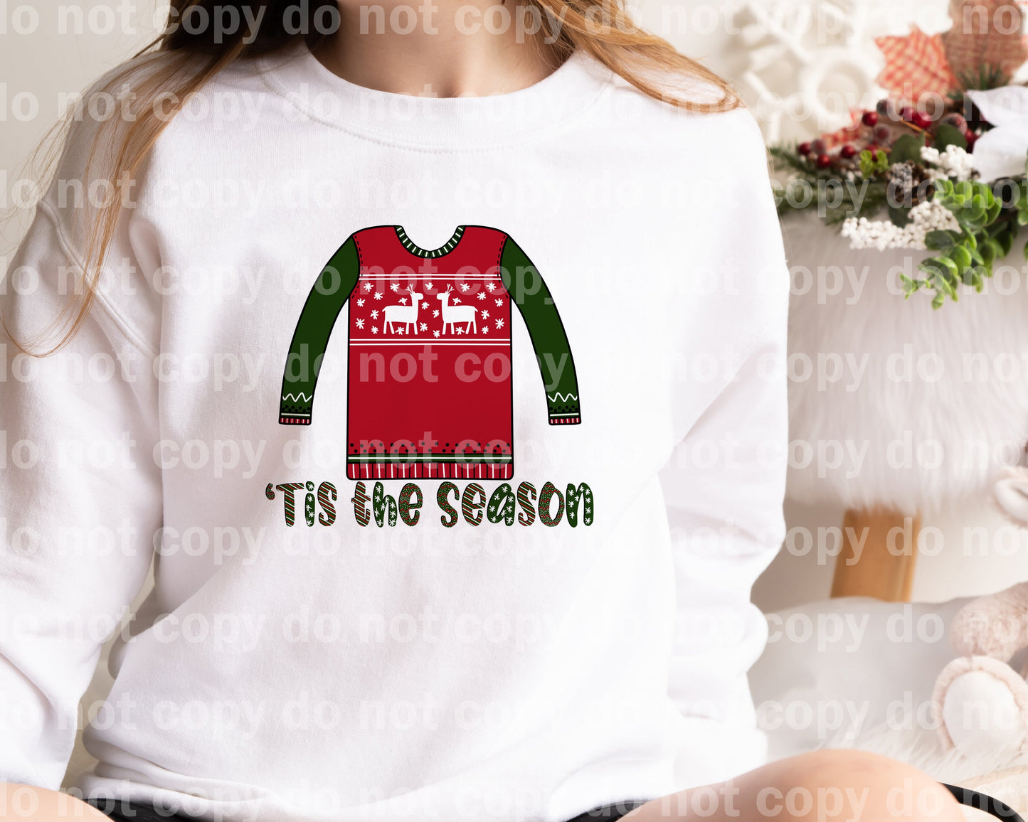 Tis The Season Sweater Estampado de ensueño o estampado por sublimación