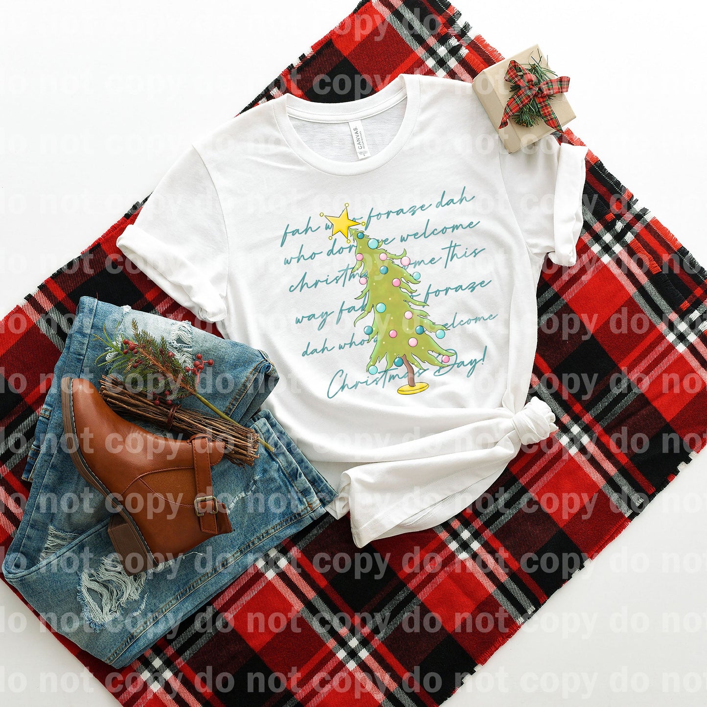 Christmas Tree And Song Dream Print or Sublimation Print