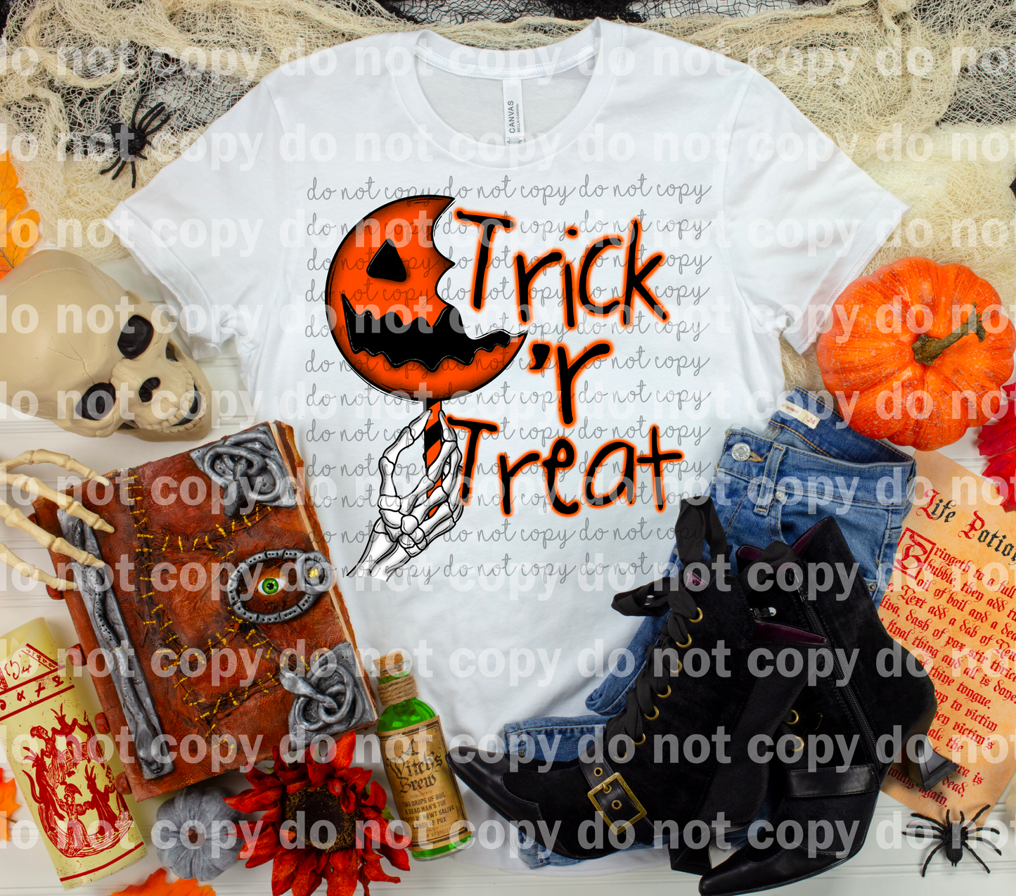 Trick or Treat Candy Skellie Dream Print or Sublimation Print