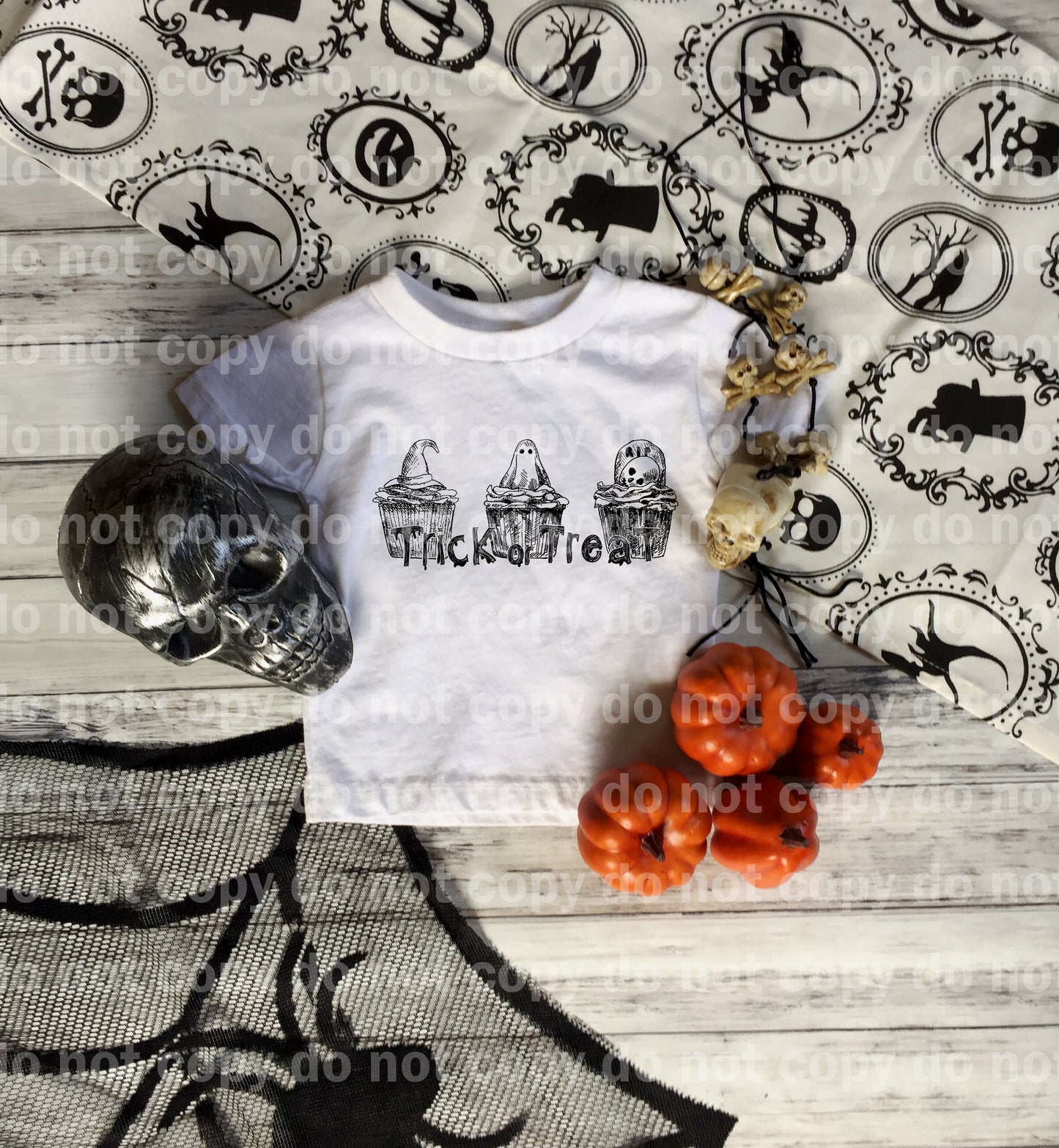 Trick or Treat Cupcakes Full Color/One Color Dream Print or Sublimation Print